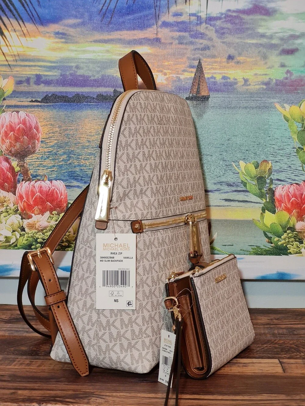 Michael Kors coated canvas
